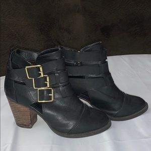 Black Buckle Up Heels